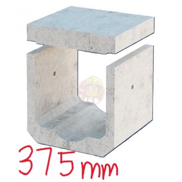 BOX CULVERT 375 X 375 MM (WITH DWF)